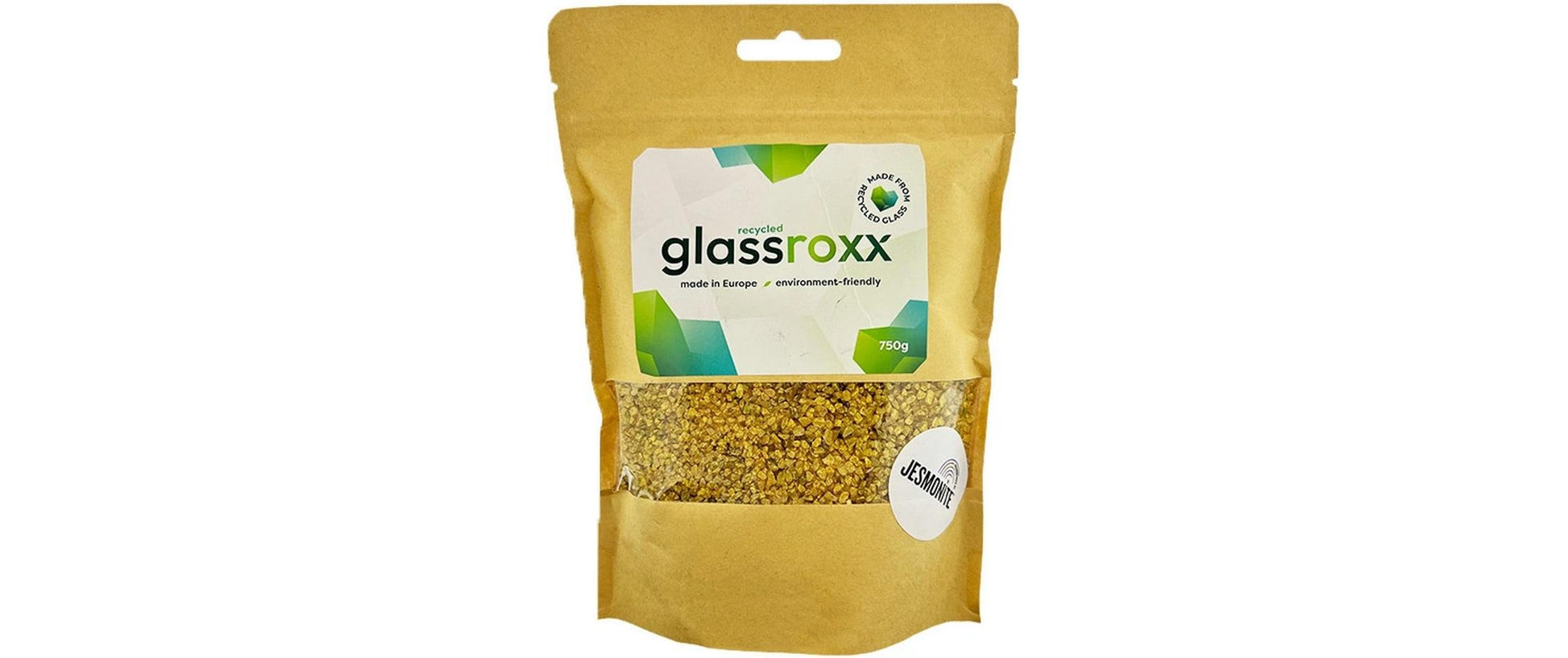Jesmonite Dekosteine/Dekogranulat, Glass Roxx, Gold, 750 g
