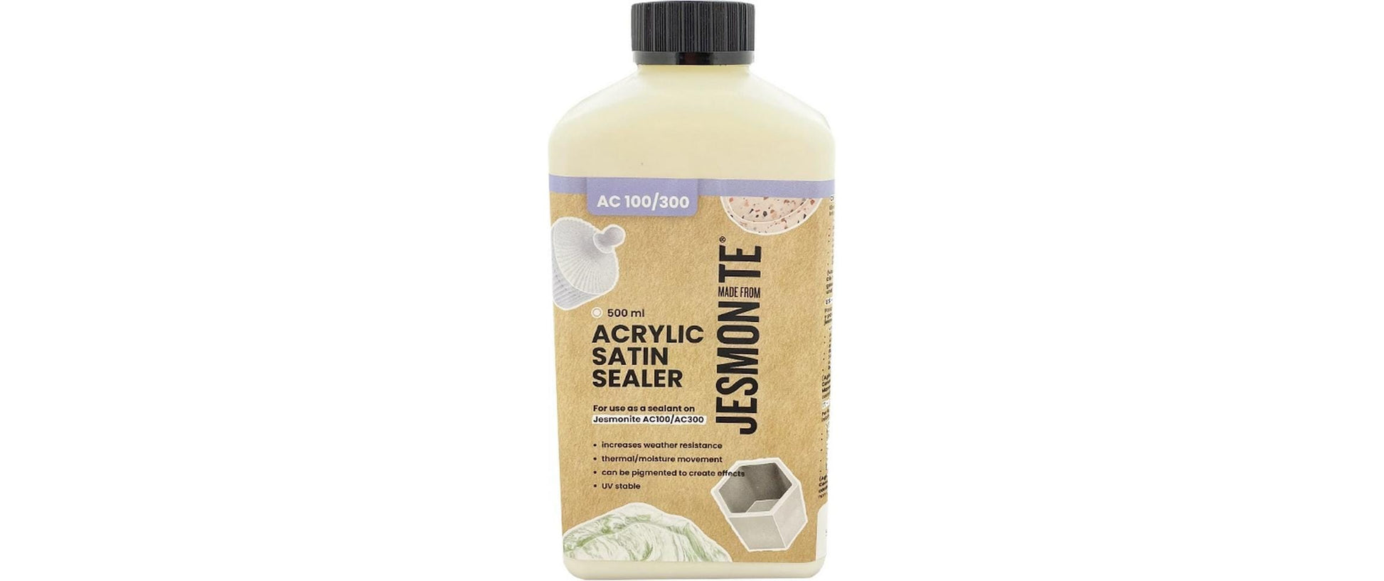 Jesmonite Klarlack, satiniert – 50 g – für AC100, AC200 und AC300
