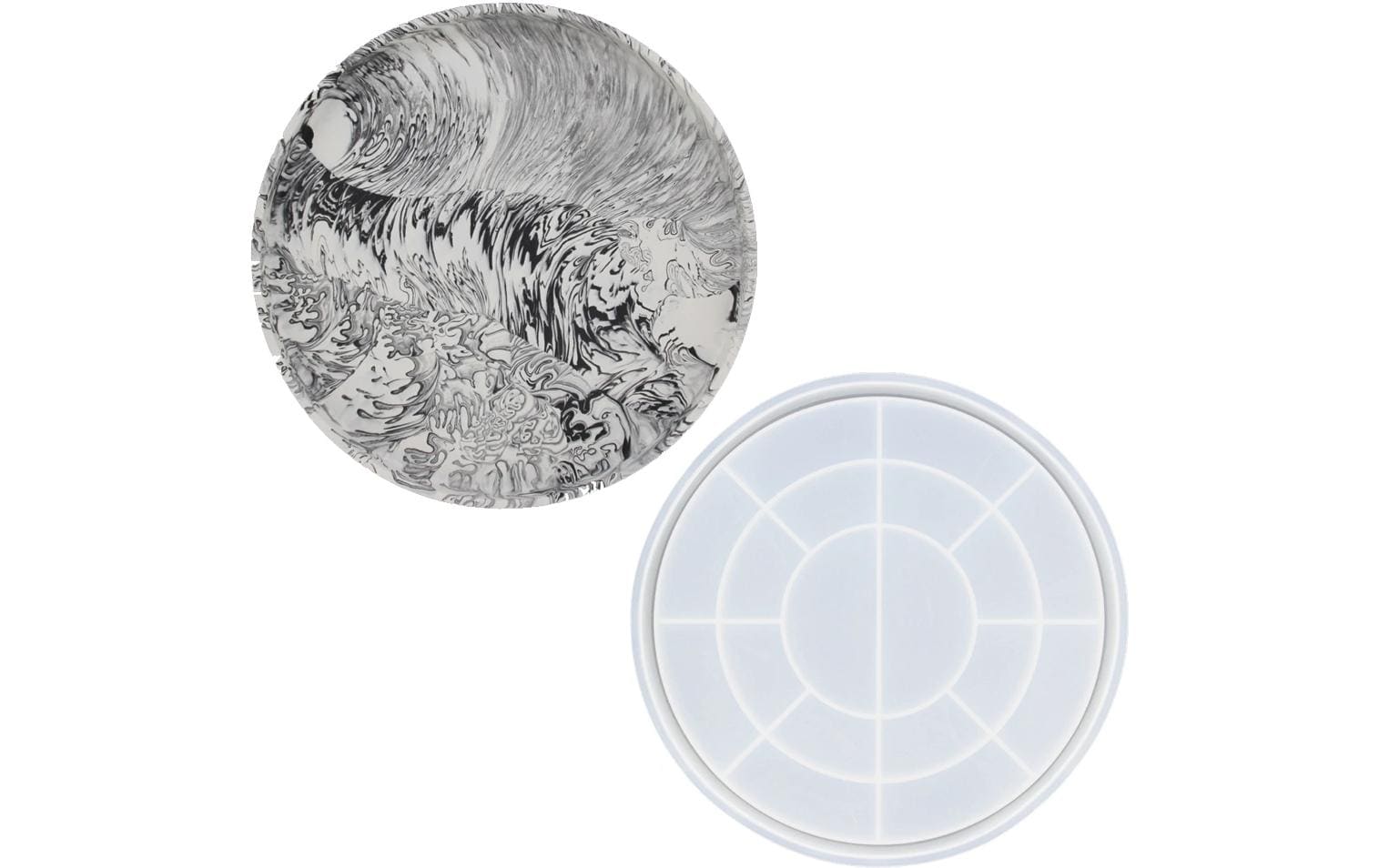 Jesmonite Giessform – Runde Schale – Silikon – Ø 265 × 24 mm