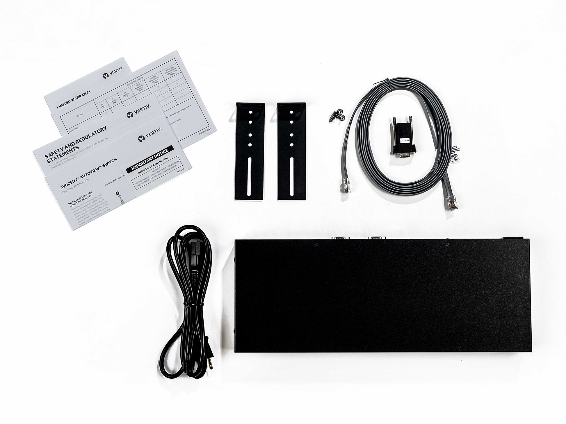 Vertiv Avocent AutoView 2X16 Geräte-Dock – RJ45, VGA, 4× USB-A, Fast Ethernet