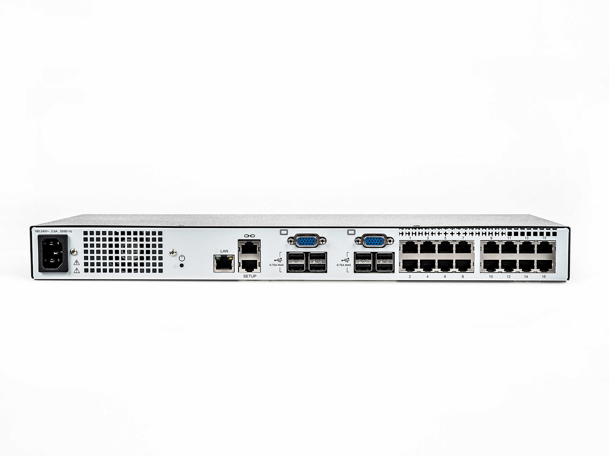 Vertiv Avocent AutoView 2X16 Geräte-Dock – RJ45, VGA, 4× USB-A, Fast Ethernet