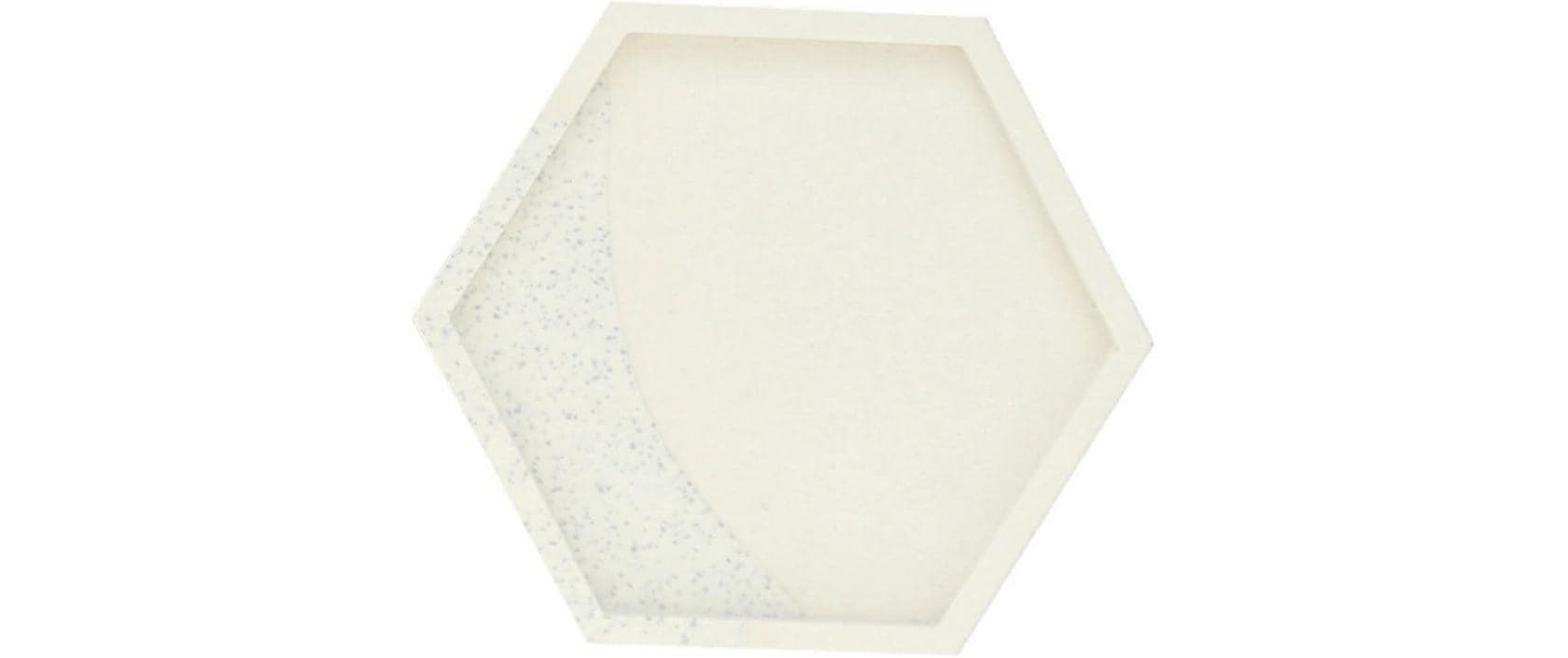 Jesmonite Giessform – Untersetzer Hexagon – Silikon – 115 × 100 mm