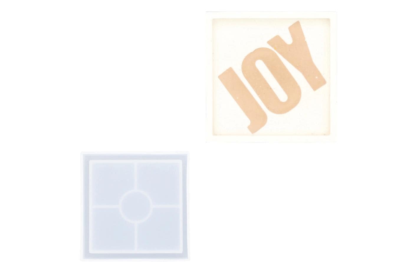Jesmonite Giessform – Untersetzer – Silikon – 100 × 100 mm