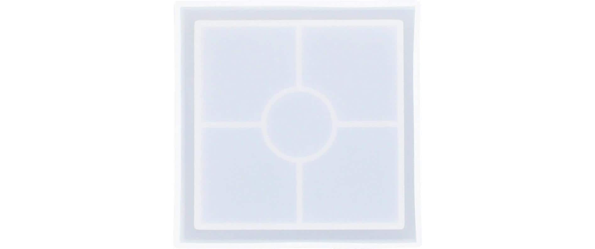 Jesmonite Giessform – Untersetzer – Silikon – 100 × 100 mm