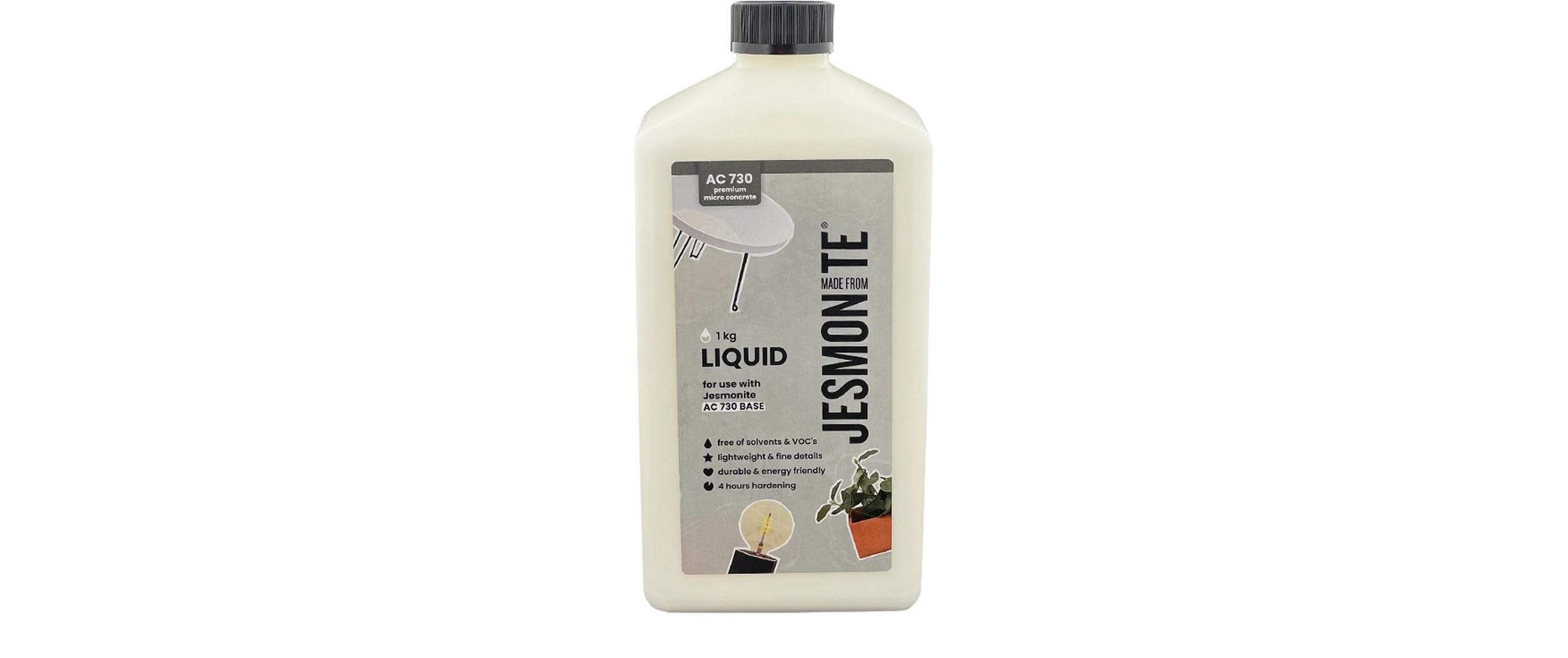 Jesmonite Basisflüssigkeit, Weiss, 1,0 kg, A730