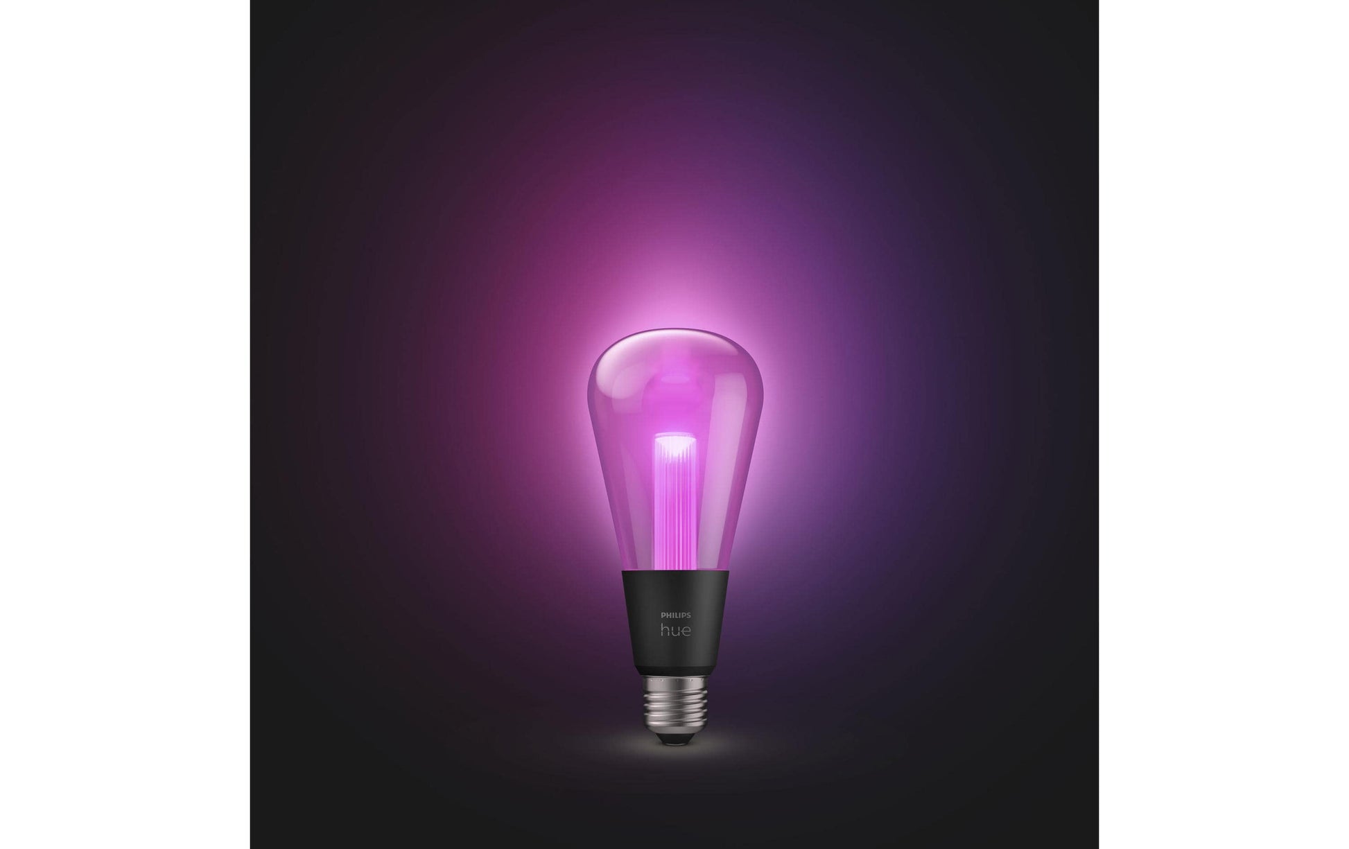 Philips Hue LED LG ST72 E27 – Zigbee, Bluetooth – dimmbar – 2000–6500 K – 500 lm 6,8 W – transparentes Glas