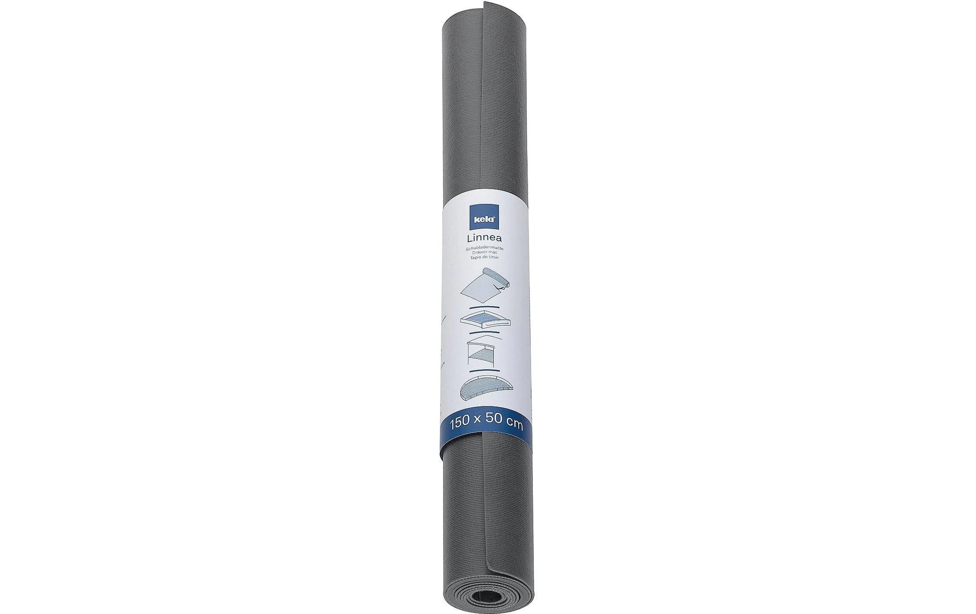 Kela Schubladenmatte 50 × 150 cm, PVC, schwarz