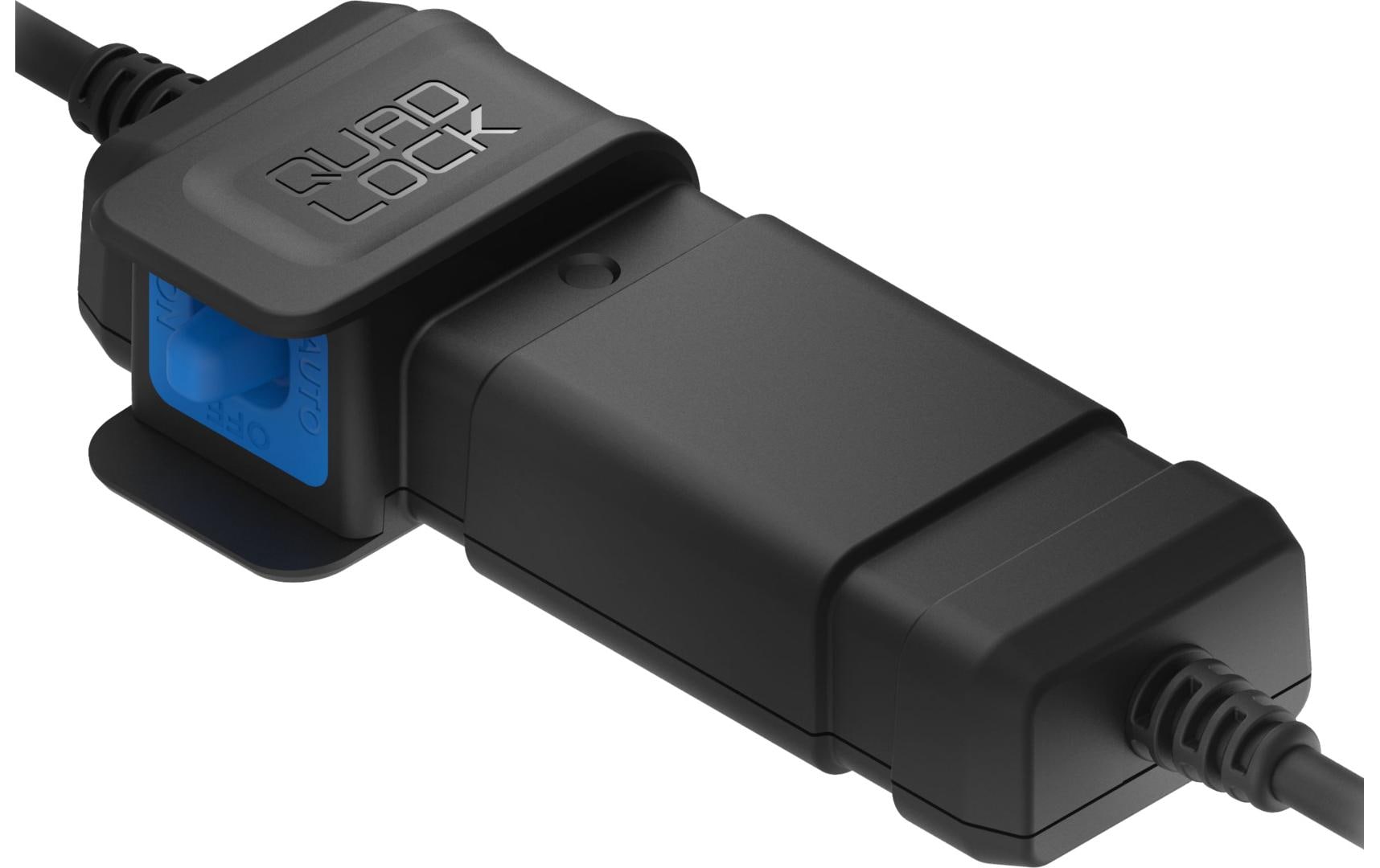 Quad Lock Adapter – 12 V zu USB, wasserdicht, schwarz