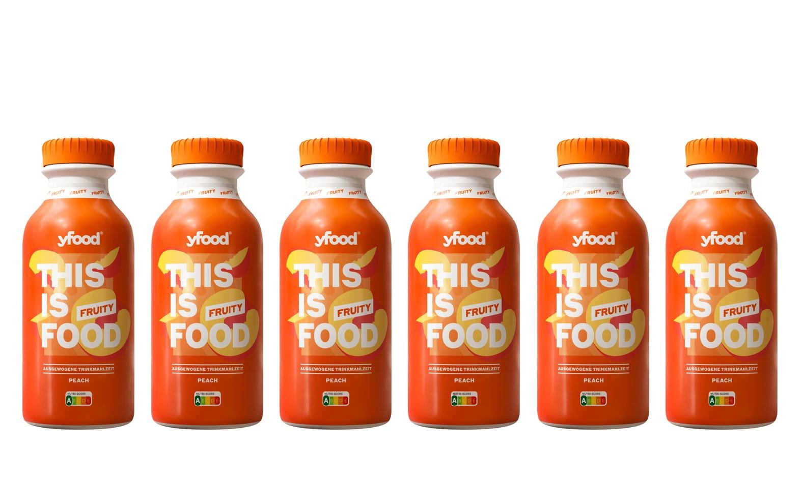 YFood Trinkmahlzeit Pfirsich – 6×500 ml