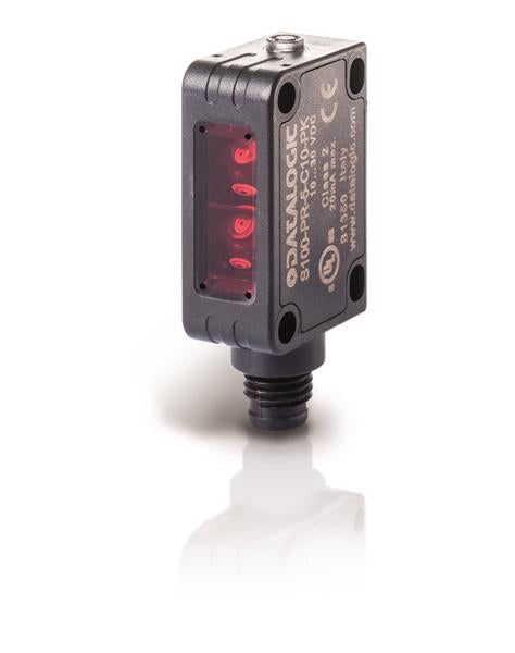 Datalogic S100 REFLEX POLARIZED – IoT-Sensor/Transmitter – IP67, Kunststoffgehäuse, 12×20×32 mm, Schwarz