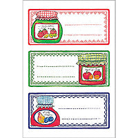 HERMA Schmucketiketten – Motiv Einmachgläser – Papier, 12 Stk, 4 Bogen