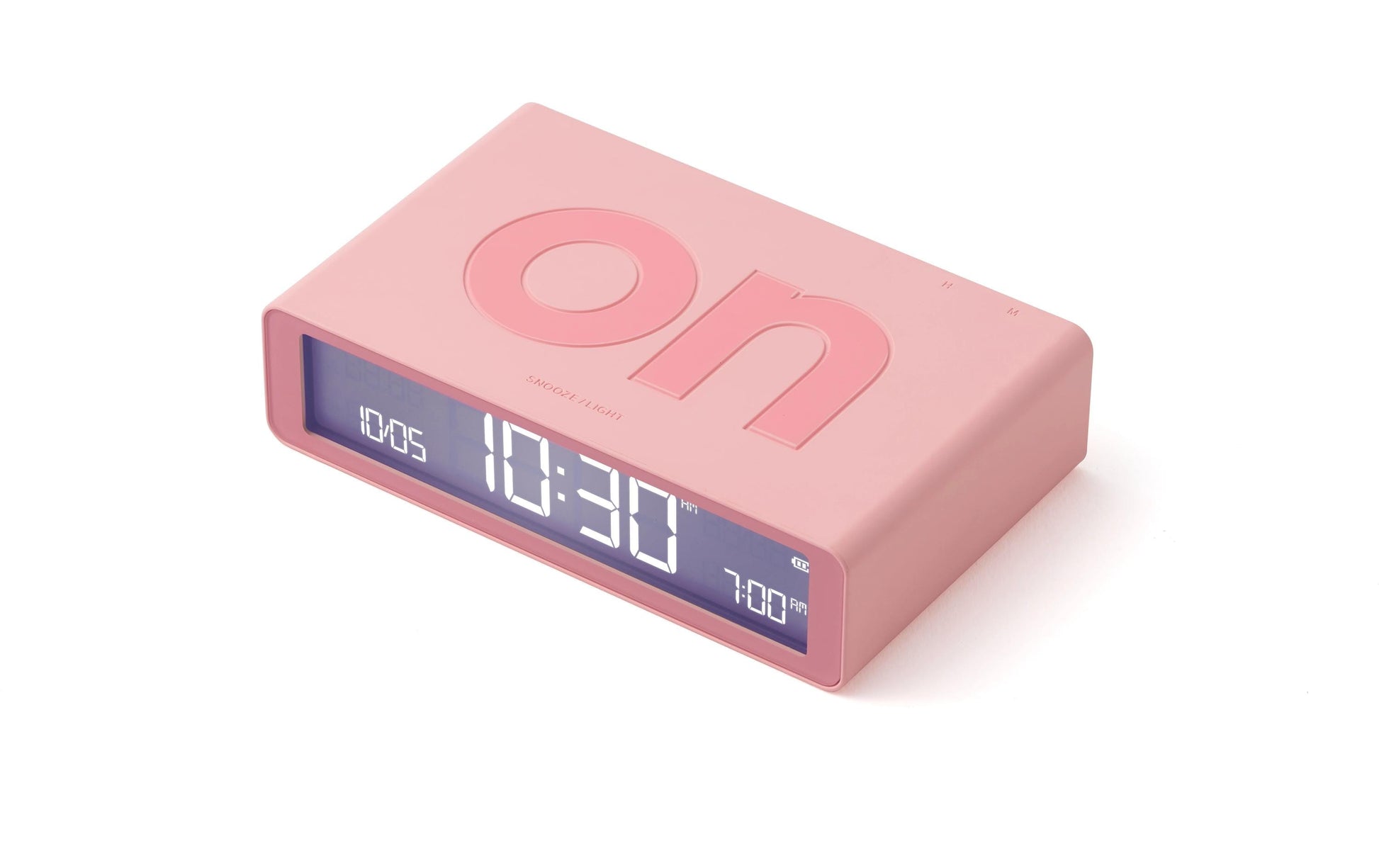 LEXON Digitalwecker – Snooze, USB, 10,4 × 2,6 × 6,5 cm, Rosa
