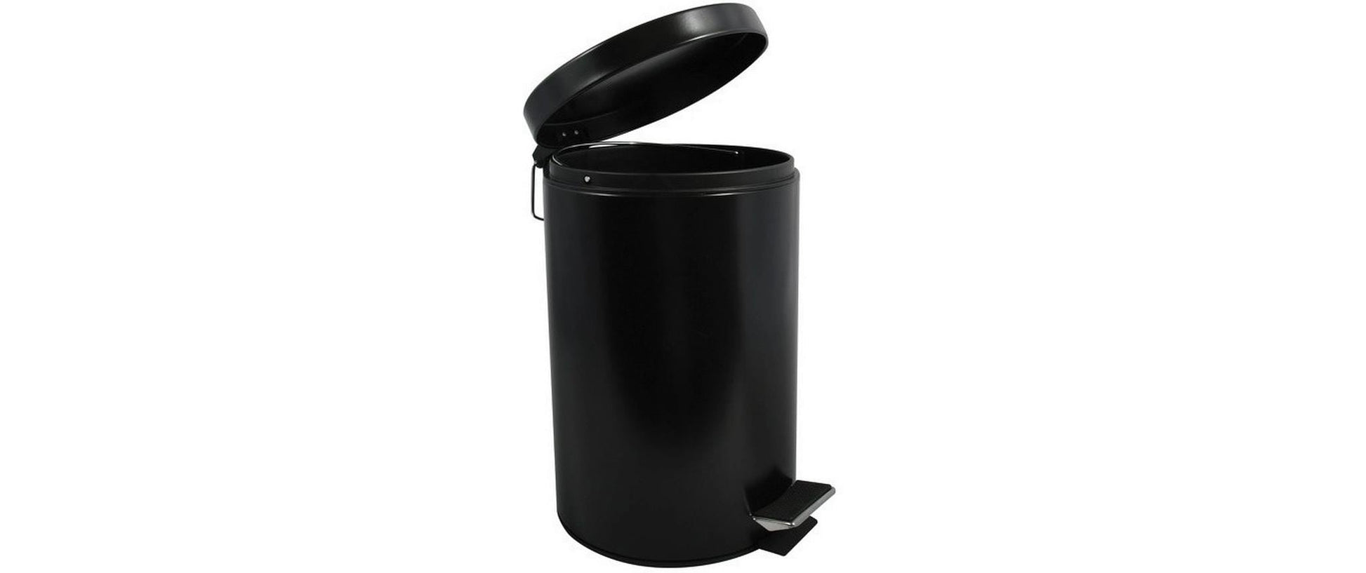 MSV Papierkorb – 12 L – Stahl, Schwarz matt – Ø 251 × H 394 mm