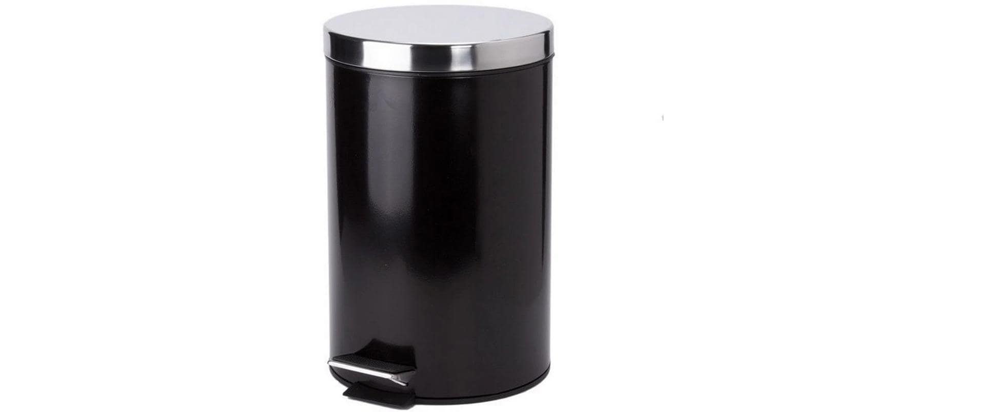 MSV Papierkorb – 12 L – Stahl, Schwarz matt – Ø 251 × H 394 mm