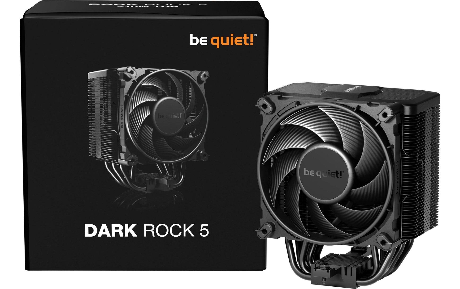 be quiet! be quiet DARK ROCK 5 – CPU-Kühler – für AM5/AM4, 120 mm, 2100 U/min, 93,5 m³/h, schwarz