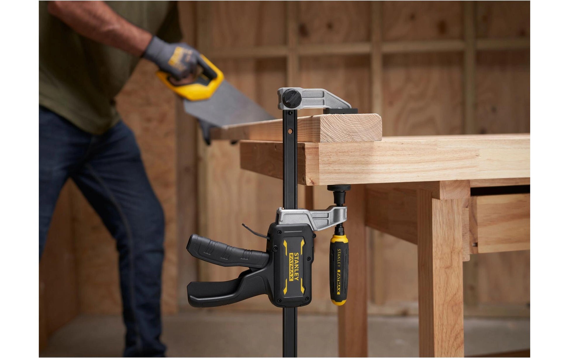 Stanley FatMax Hybrid Einhandzwinge – Spannweite 600 mm