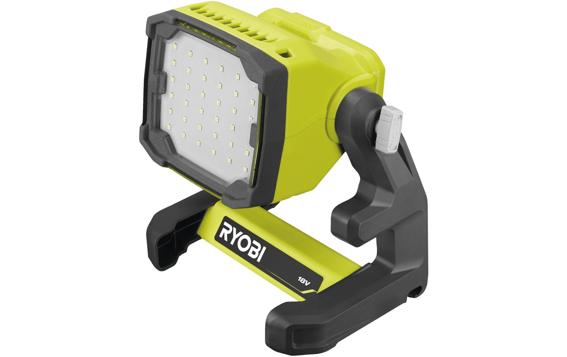 Ryobi Arbeitsstrahler RLFD18-0 – 1'800 lm – Akkubetrieb – für Ryobi ONE+ 18 V – Grün, Kunststoff
