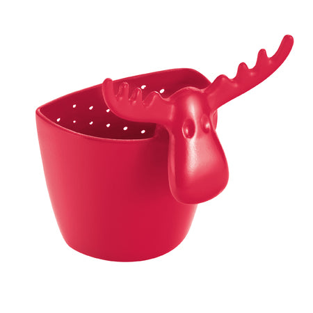 Koziol RUDOLF – Teesieb 7,3 × 6,6 × 9 cm, Kunststoff, Rot