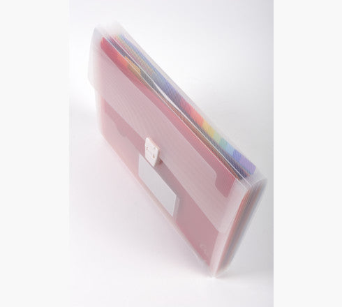 Exacompta Sammelmappe für A4, Kunststoff, transparent, mit Druckknopf