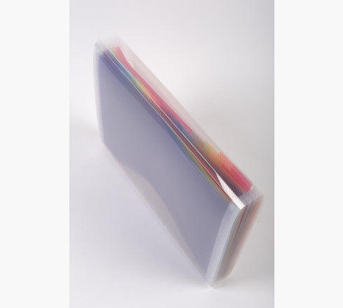 Exacompta Sammelmappe für A4, Kunststoff, transparent, mit Druckknopf