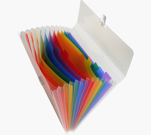 Exacompta Sammelmappe für A4, Kunststoff, transparent, mit Druckknopf