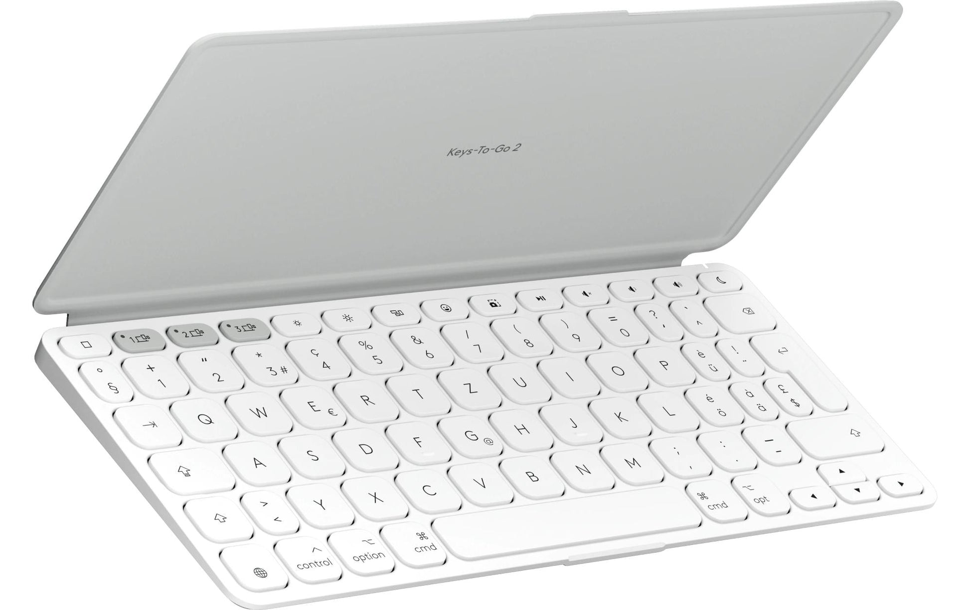 Logitech Keys-To-Go 2 – Tastatur, CH-Layout (DE-CH), Grau