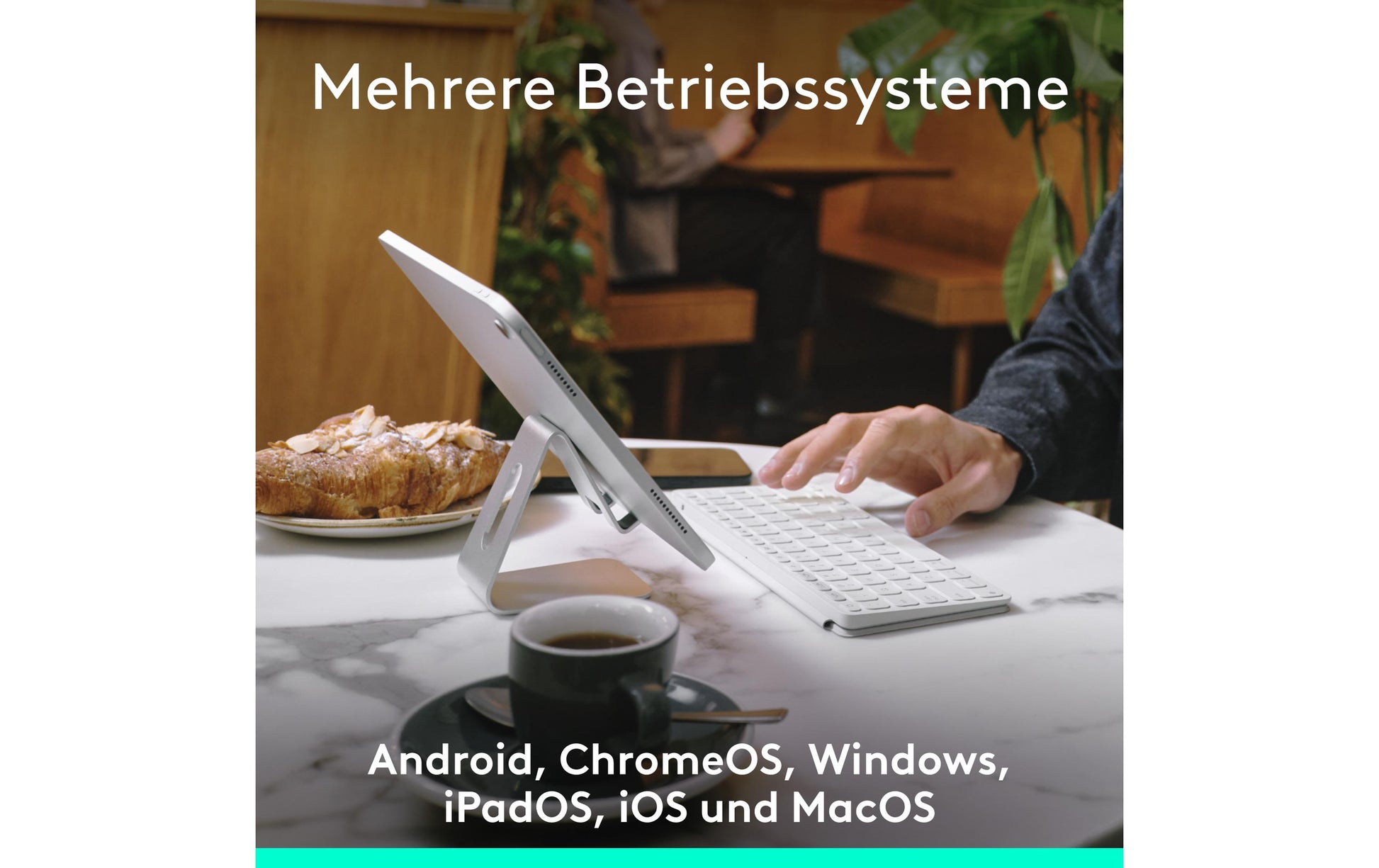 Logitech Keys-To-Go 2 – Tastatur, CH-Layout (DE-CH), Grau