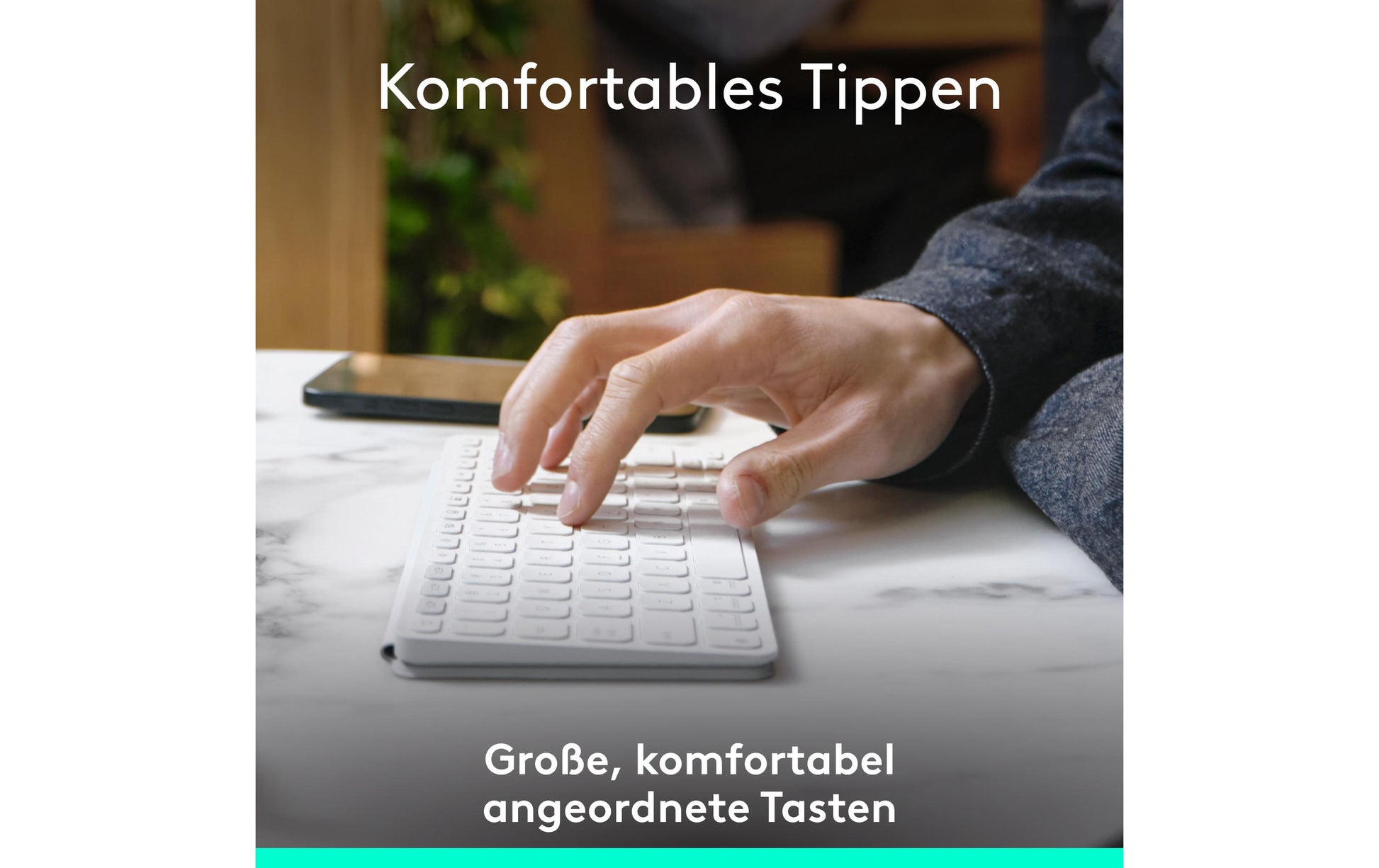 Logitech Keys-To-Go 2 – Tastatur, CH-Layout (DE-CH), Grau