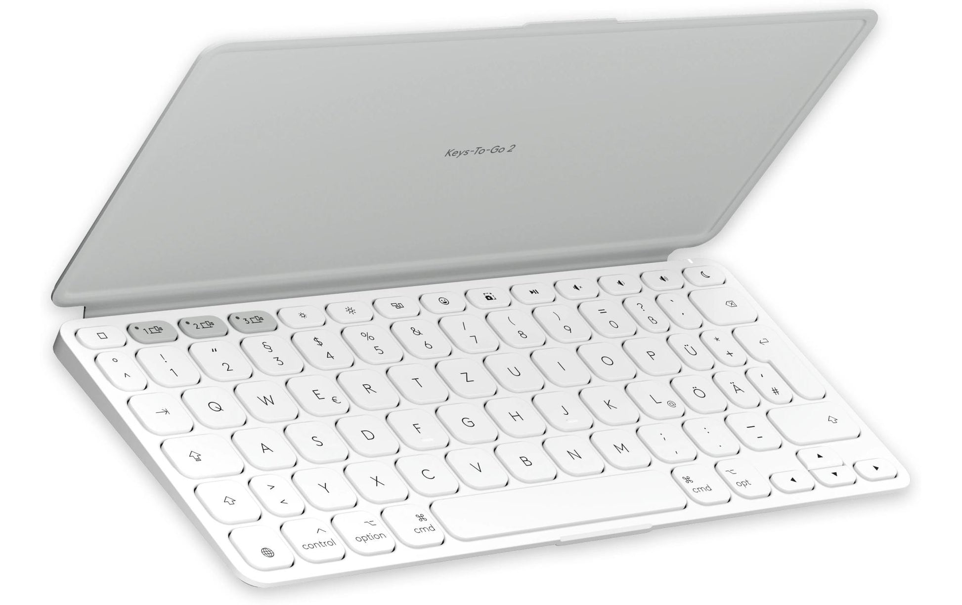 Logitech Keys-To-Go 2 – Tastatur, CH-Layout (DE-CH), Grau