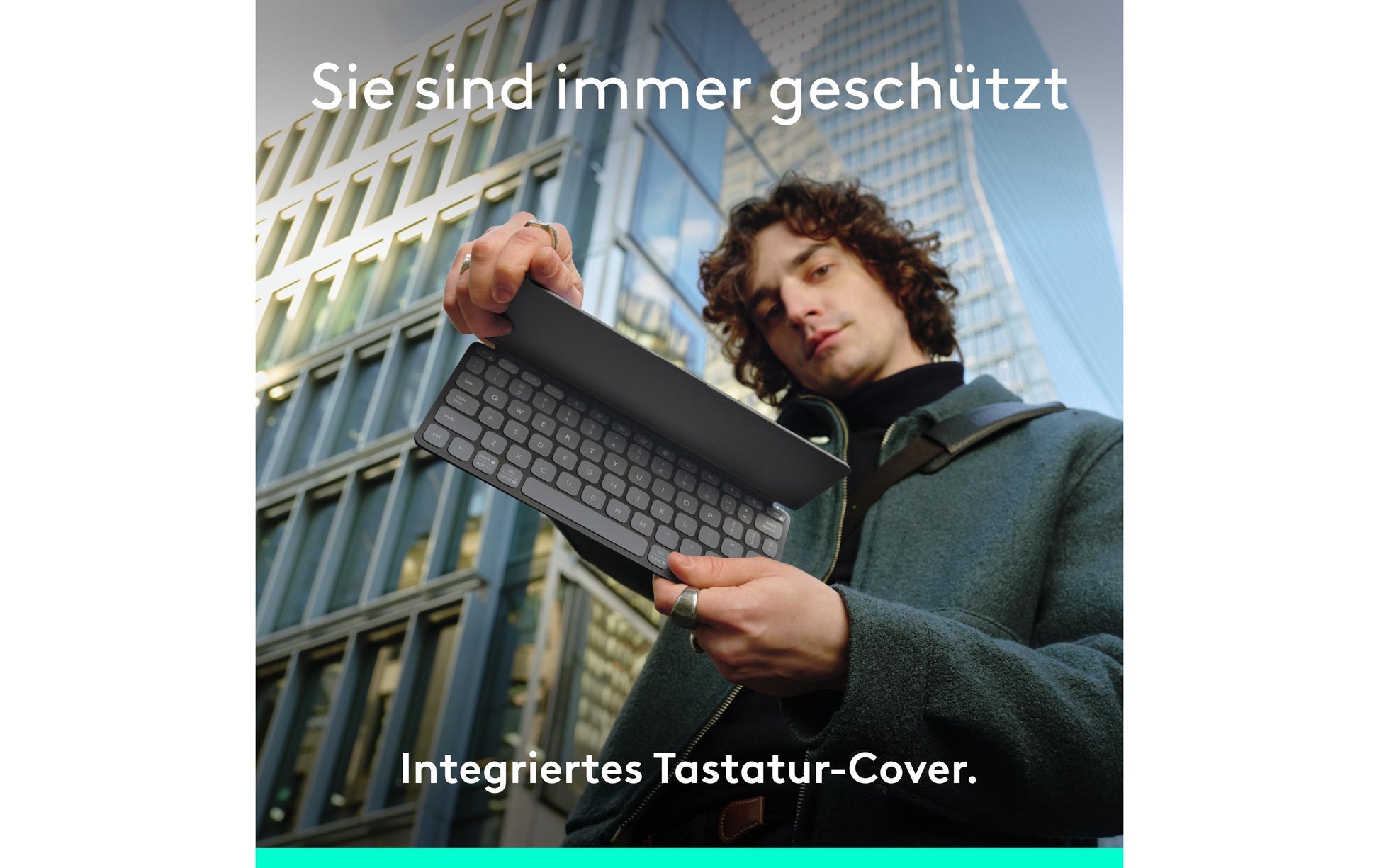 Logitech Keys-To-Go 2 – Tastatur, kabellos (Bluetooth), CH-Layout (DE-CH), Grau