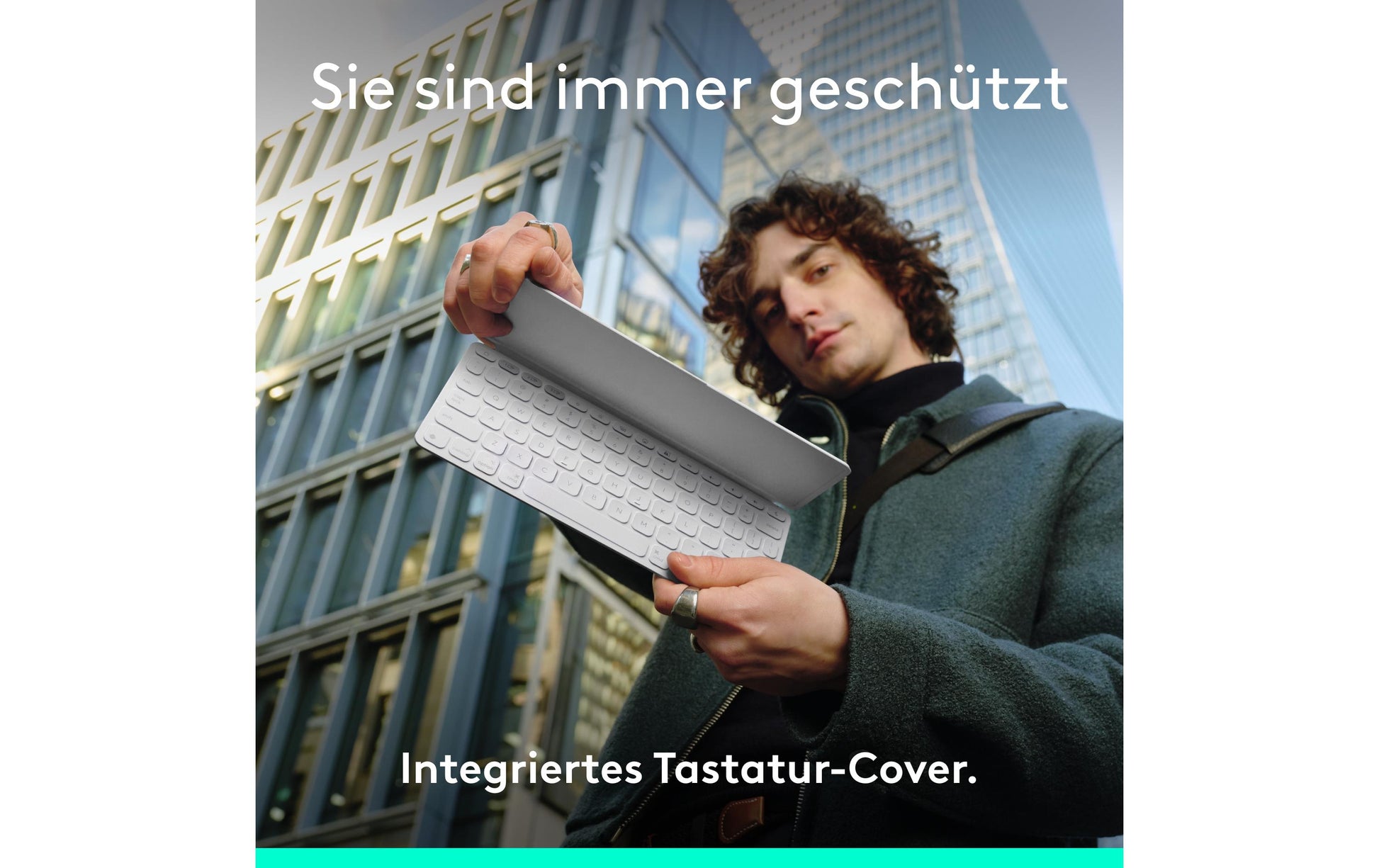 Logitech Keys-To-Go 2 – Tastatur, CH-Layout (DE-CH), Grau