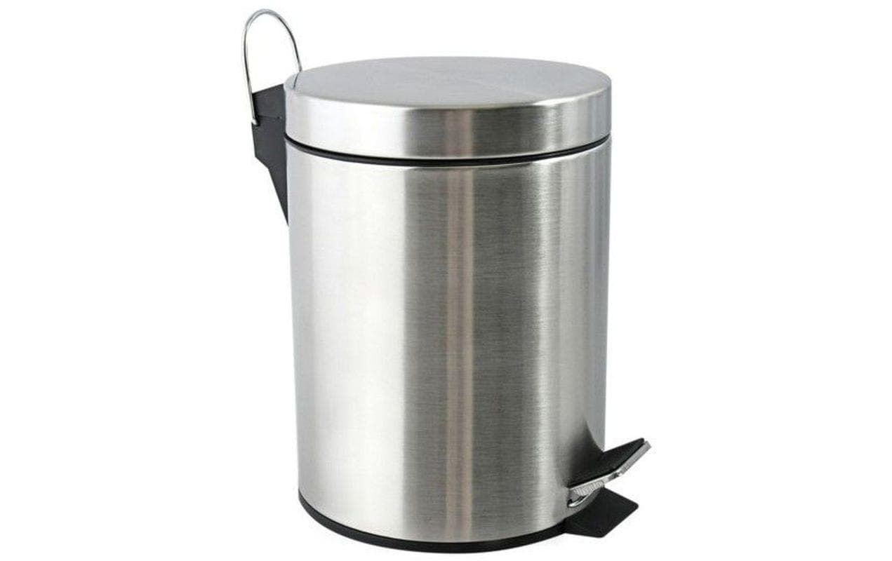 MSV Treteimer – 5 l – Edelstahl, rund