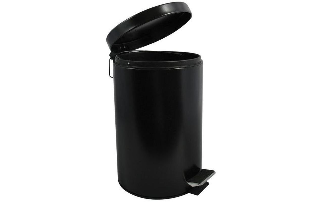 MSV Papierkorb – 12 L – Stahl, Schwarz matt – Ø 251 × H 394 mm