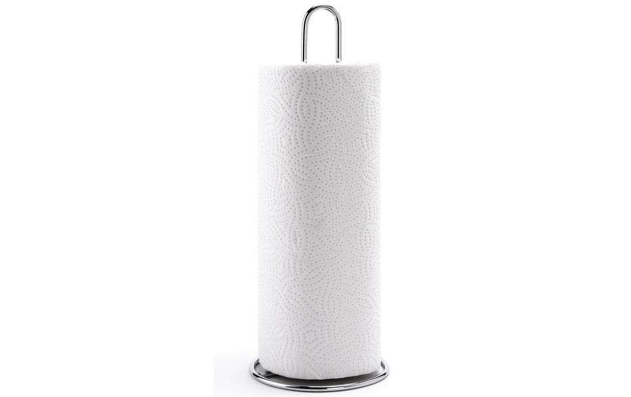 MSV Küchenrollenhalter Chromstahl, 12 × 12 × 31,5 cm, silber