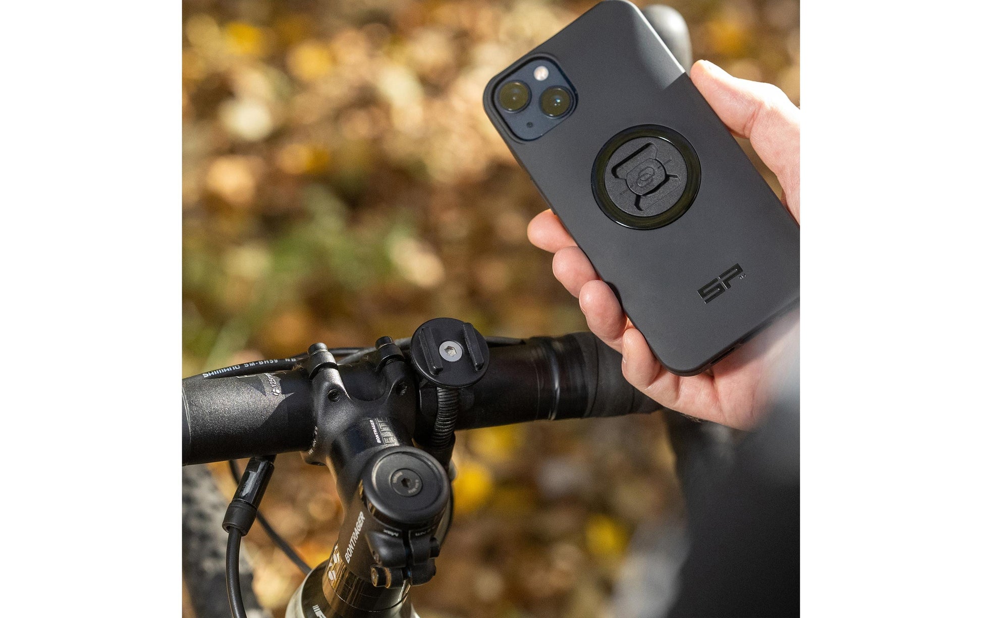 SP Connect Micro Bike Mount – Fahrrad-/Motorrad-Halterung – Lenker, Klemmhalterung – für Smartphones – Schwarz