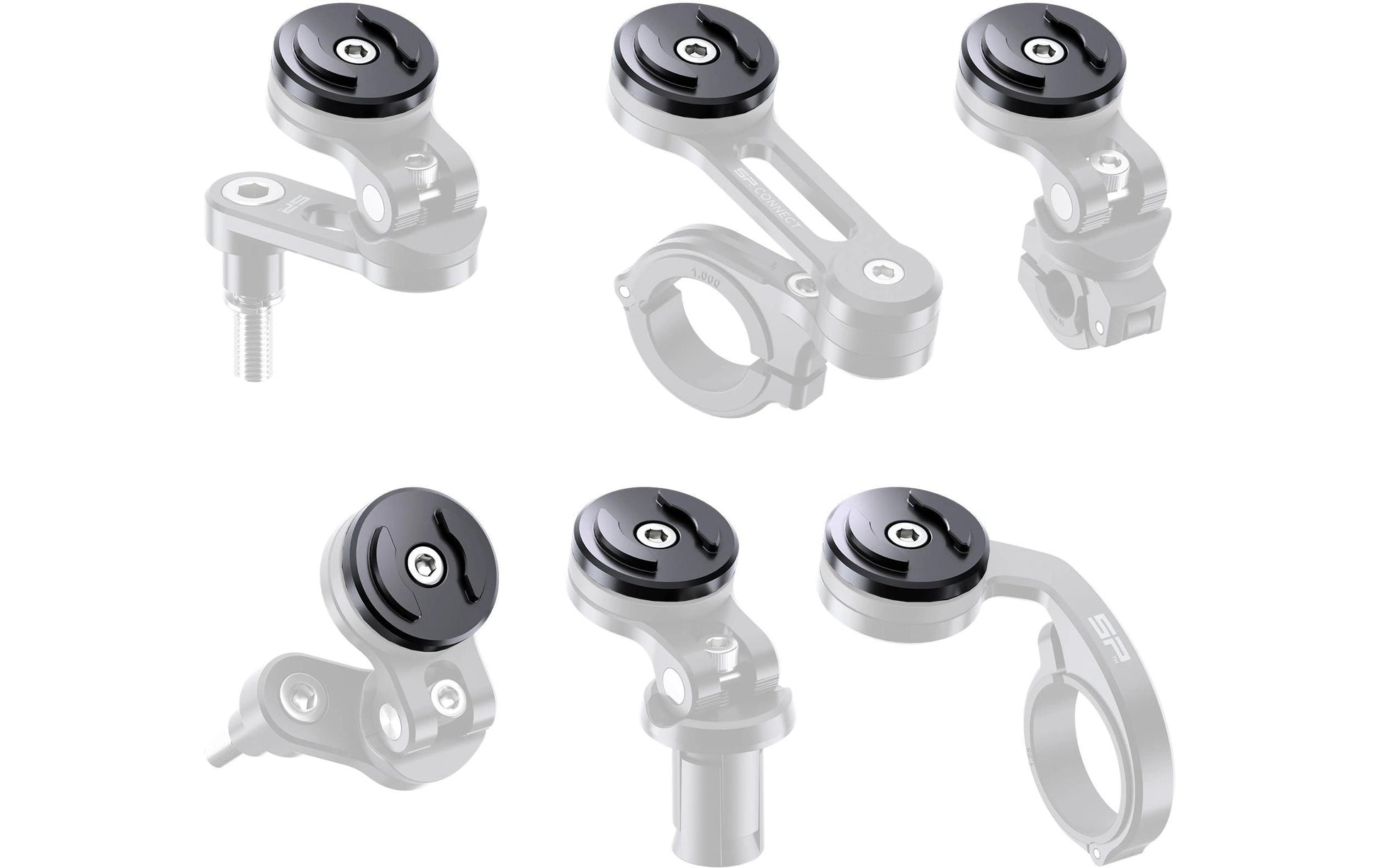 SP Connect Head SPC+ – Fahrrad-/Motorrad-Halterung – Lenker, drehbar, für Handyhüllen – Schwarz