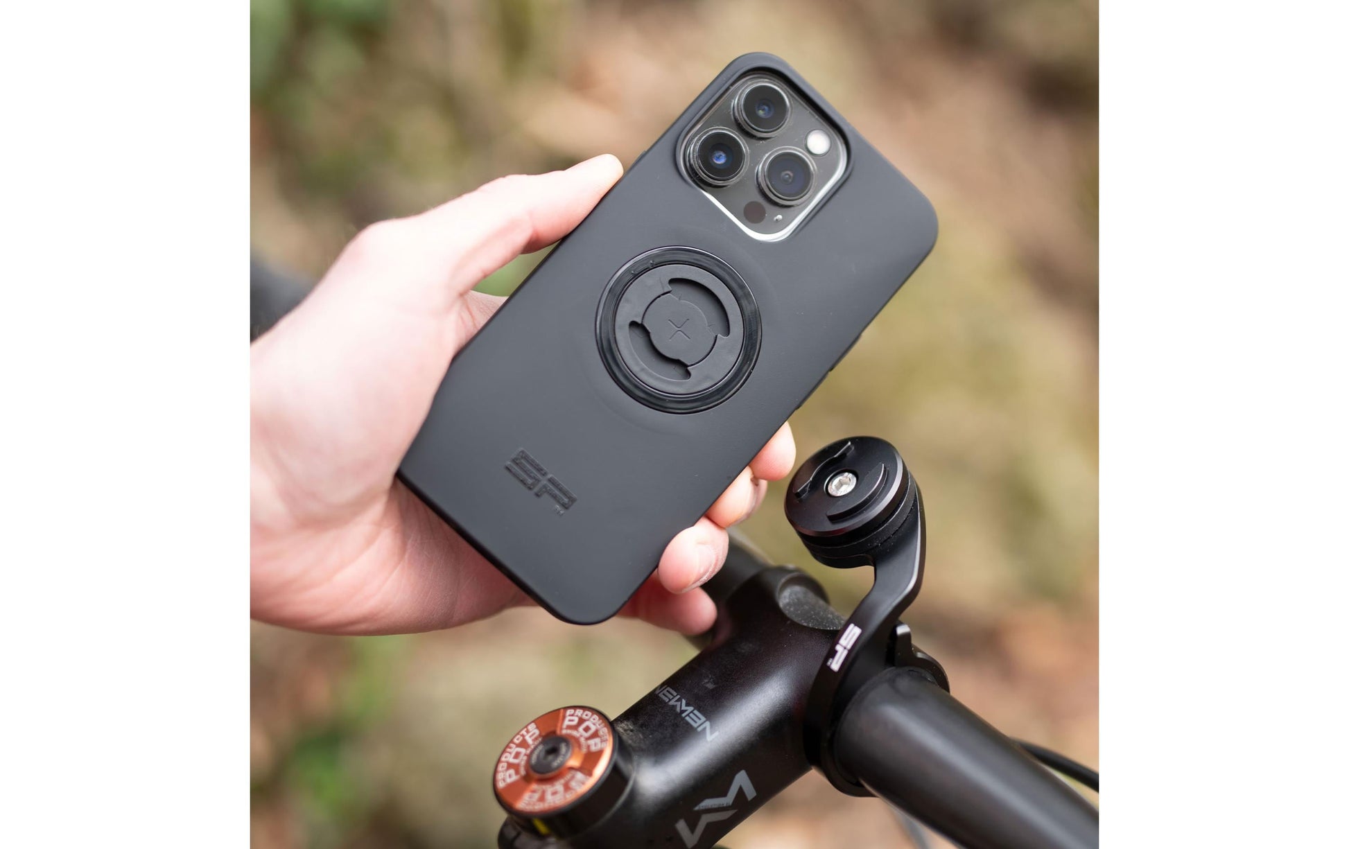 SP Connect Head SPC+ – Fahrrad-/Motorrad-Halterung – Lenker, drehbar, für Handyhüllen – Schwarz