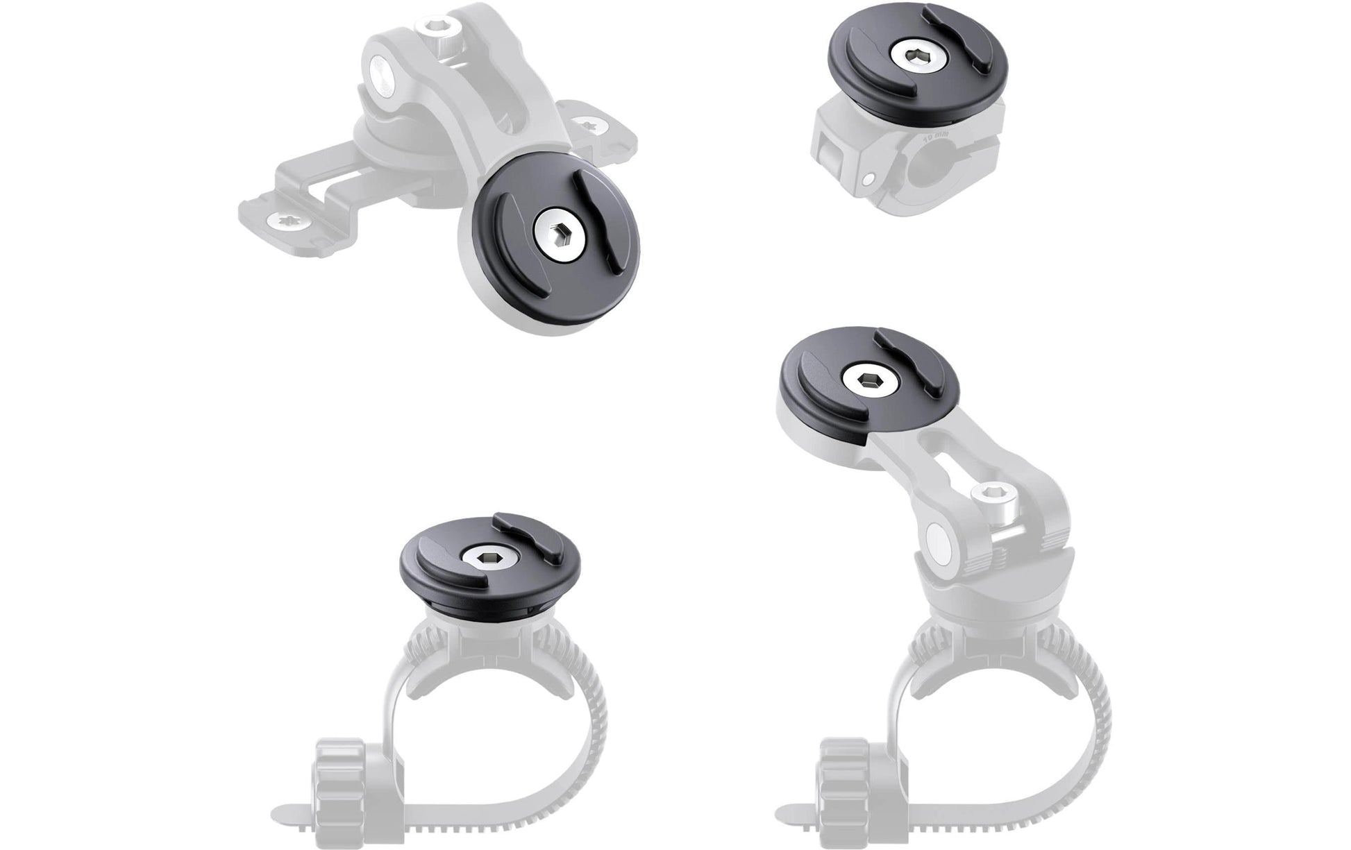 SP Connect Head SPC+ – Fahrrad-/Motorrad-Halterung – drehbar – für Handyhülle – Universal – Schwarz
