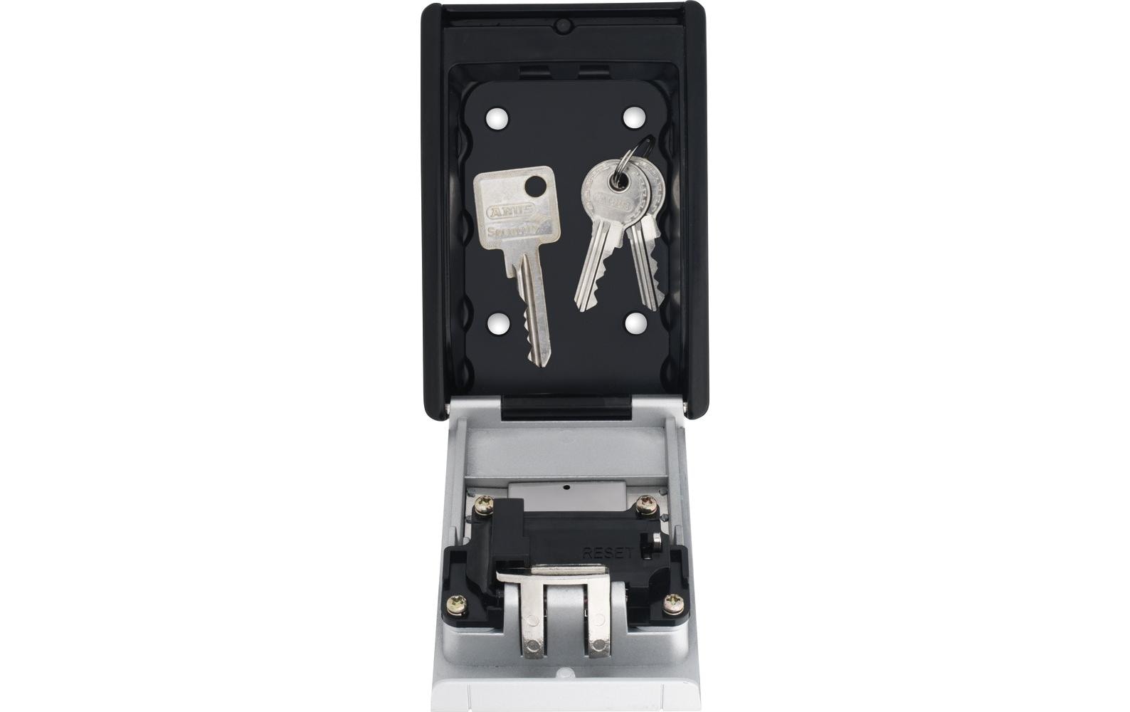 ABUS Schlüsseldepot KeyGarage 787, Zahlenschloss, Stahlblech, Schwarz/Silber – Wandmontage