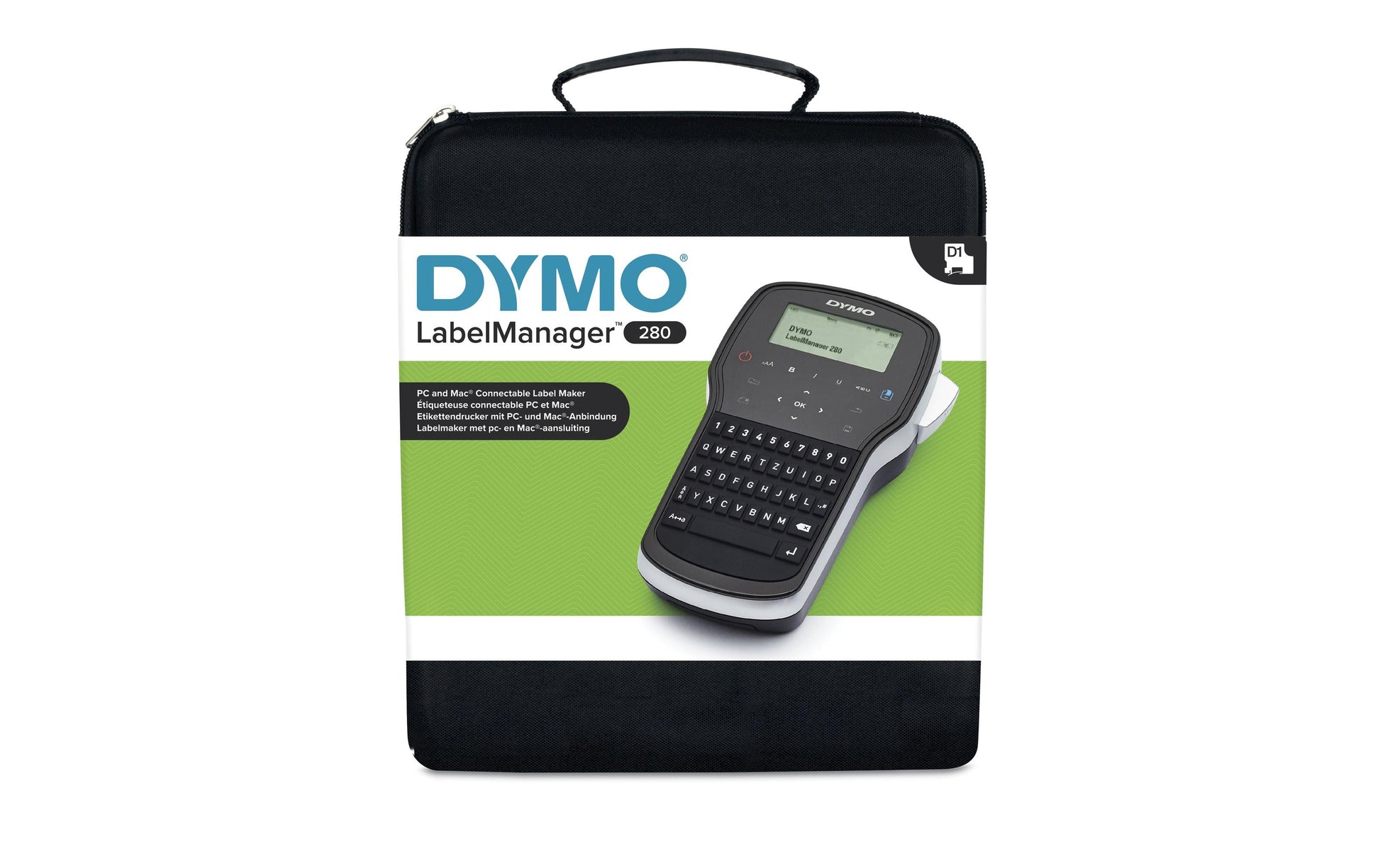 DYMO LabelManager 280 – Beschriftungsgerät für D1-Bänder 6–12 mm, USB, wiederaufladbar