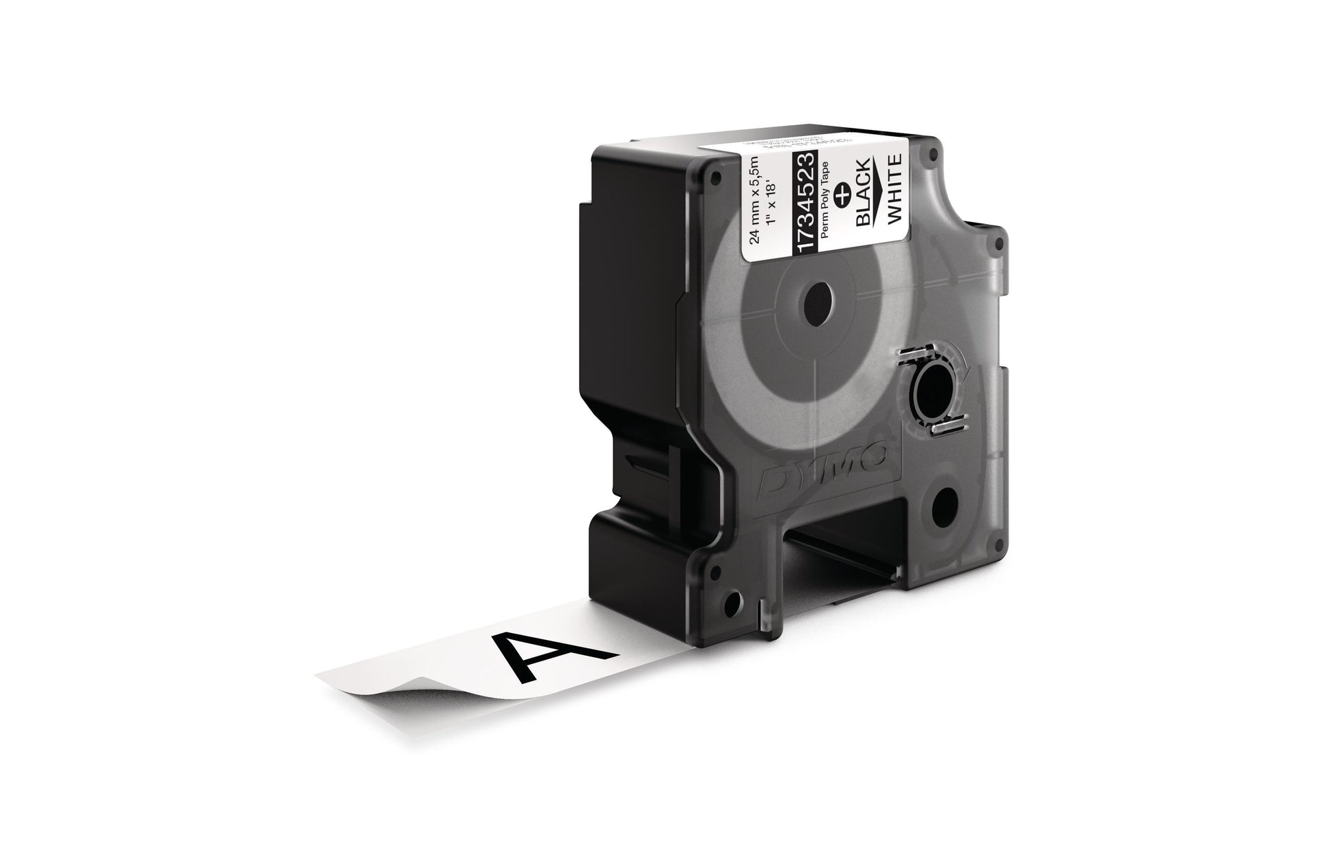 DYMO Schriftband – 24 mm × 5,5 m, weiss, schwarz