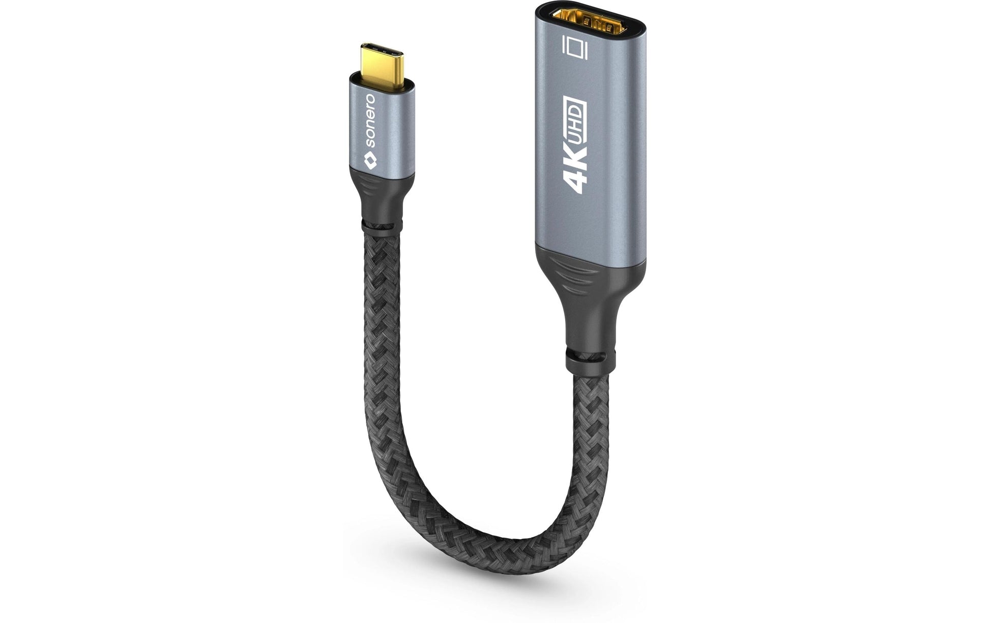 Sonero – USB-C (Stecker) auf HDMI (Buchse) Adapter, HDMI 2.0, 4K@60 Hz, 20 cm