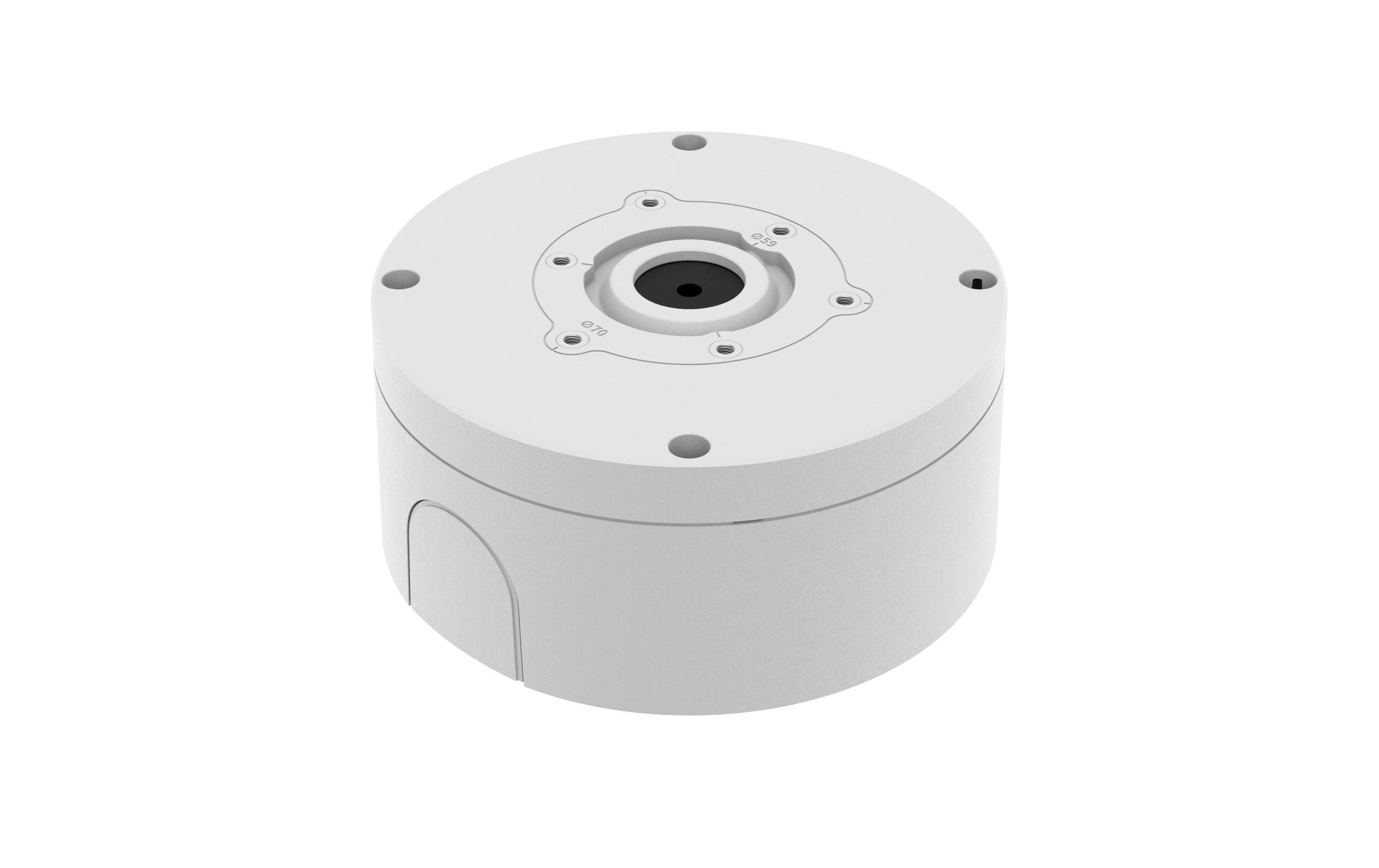 Hanwha Anschlussbox SBO-140WW – Wandmontage, Outdoor, Weiss – für QNO-C8083R, QNO-C9083R, ANO-L6012R und andere