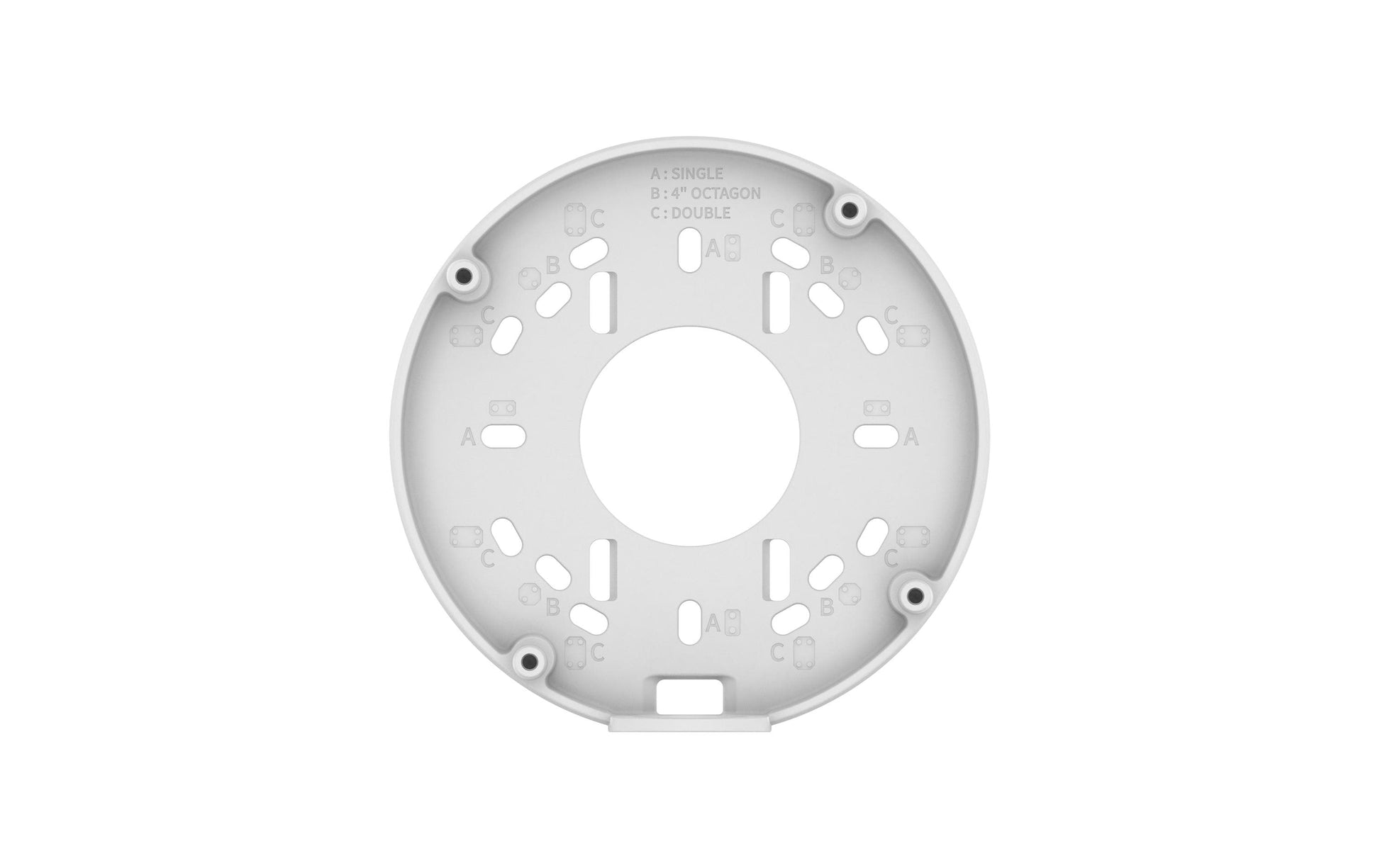 Hanwha Anschlussbox SBO-140WW – Wandmontage, Outdoor, Weiss – für QNO-C8083R, QNO-C9083R, ANO-L6012R und andere