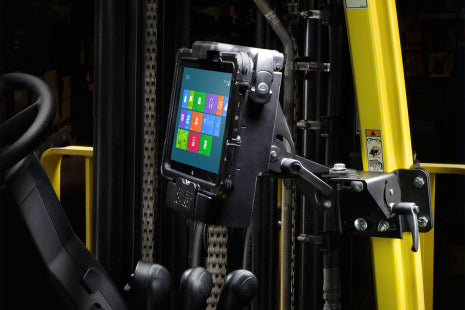 Gamber-Johnson Fahrzeug-Dock für Zebra ET50/55 10" – VESA 75×75, abschliessbar – Schwarz