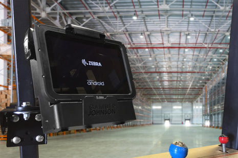 Gamber-Johnson Fahrzeug-Dock für Zebra ET50/55 8" – mit Auto-Netzteil, abschliessbar – Schwarz