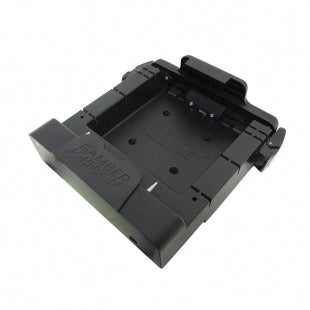 Gamber-Johnson Fahrzeug-Dock für Zebra ET50/55 8" – VESA 75×75, Riegel – Schwarz