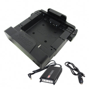 Gamber-Johnson Fahrzeug-Dock für Zebra ET50/55 10 – VESA 75x75, abschliessbar – Schwarz