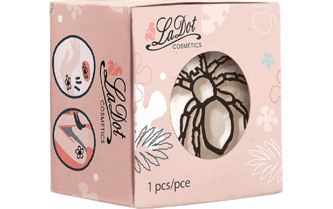 LaDot Tattoostempel Spinne – 1,5 × 1,5 cm – weiss – Stein