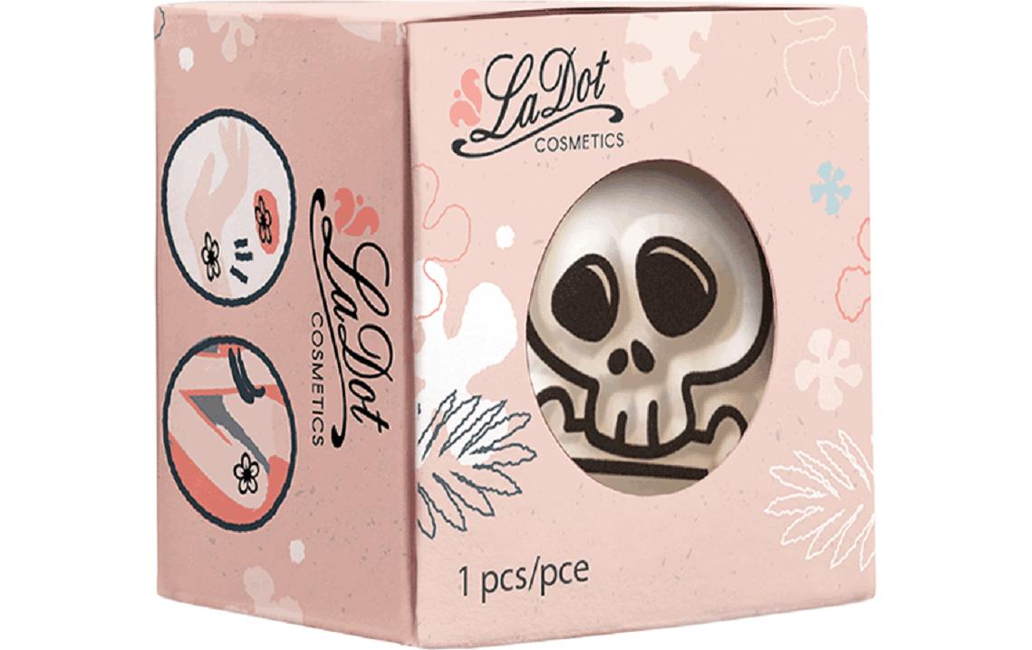 LaDot Tattoostempel Totenkopf – 1,5 × 1,5 cm – Stein